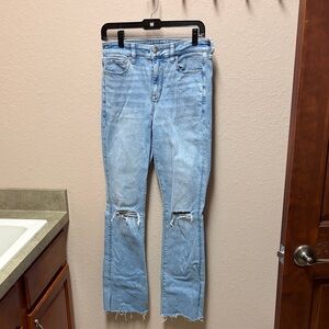 American Eagle Outfitters Light Blue High Rise Skinny Kick